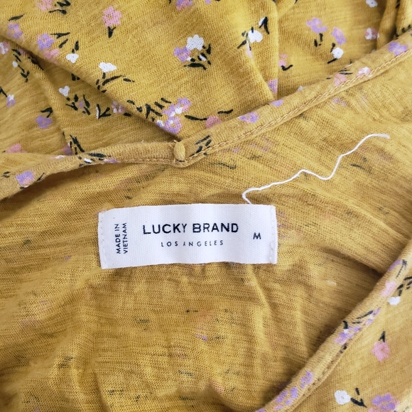 🖤Lucky Brand Floral Tank Top Women's Size Medium - Picture 4 of 4